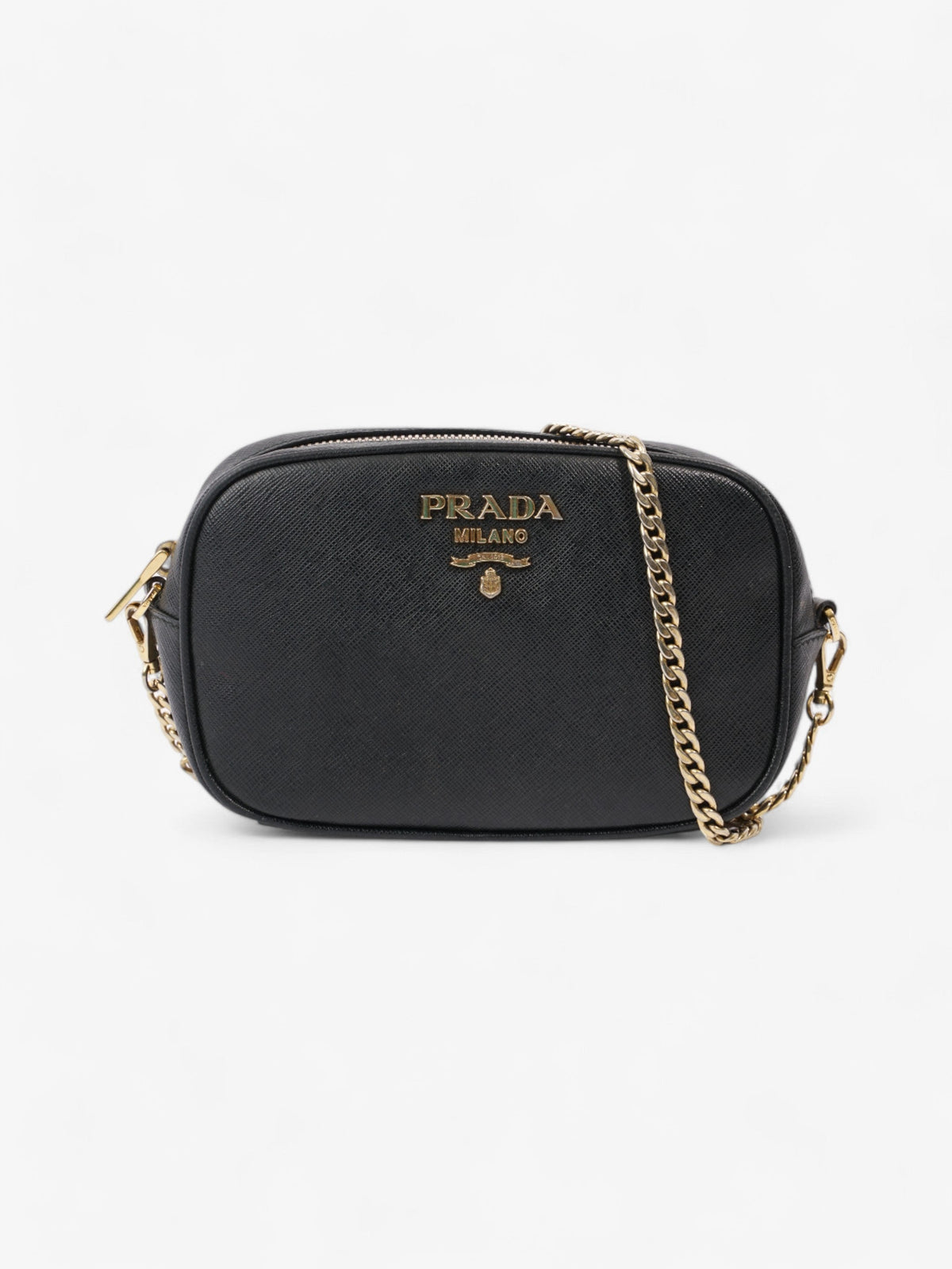 Prada Camera Bag Black Saffiano Leather
