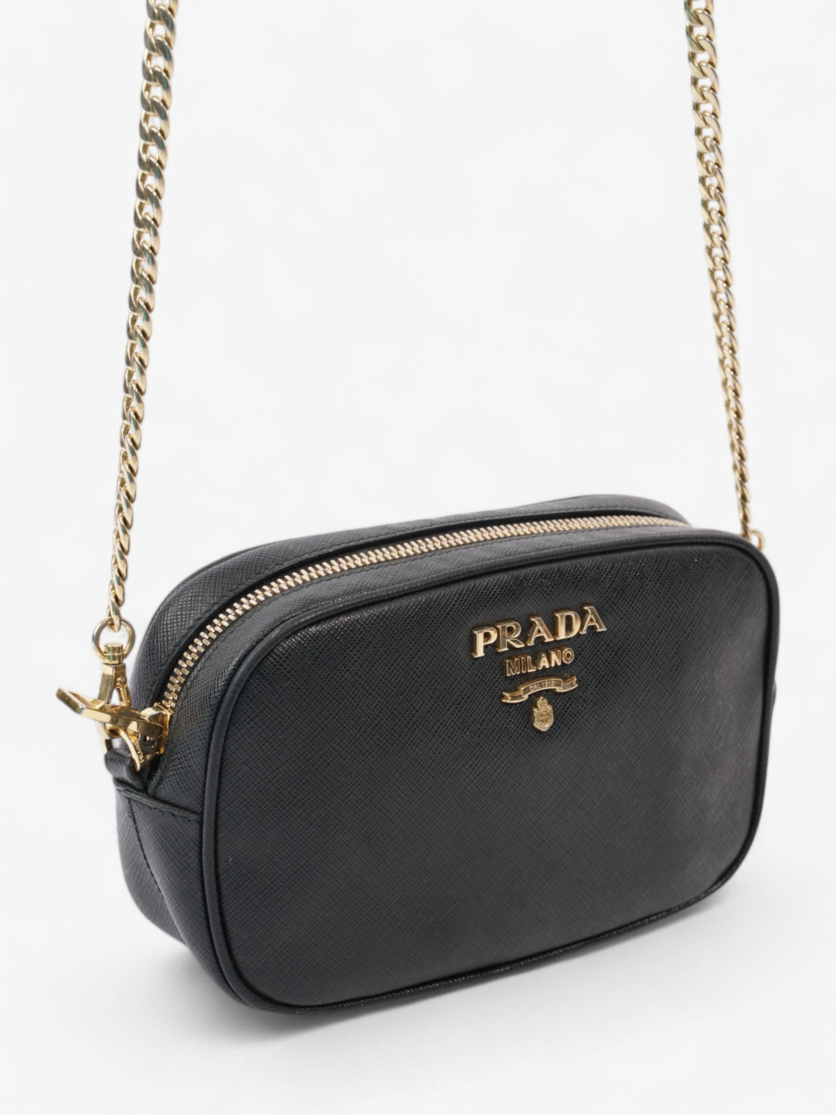 Prada Camera Bag Black Saffiano Leather