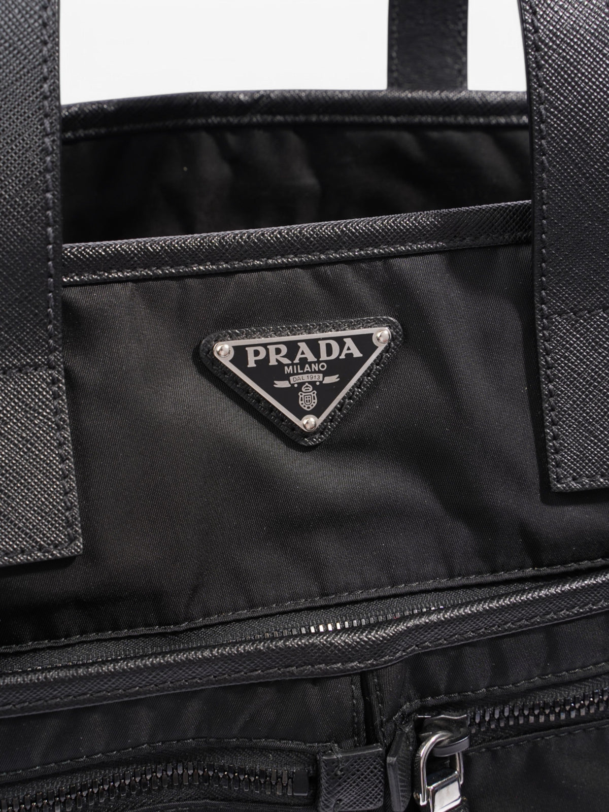 Prada Tote Bag Black Re Nylon