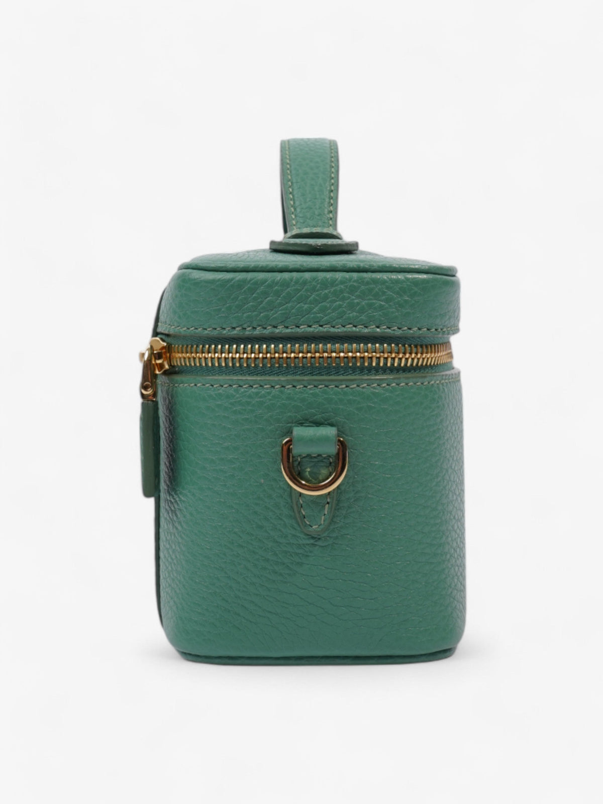 Prada Top Handle Bag Green Calfskin Leather Mini