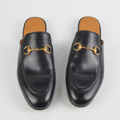 Gucci Princetown Leather Mules Size 40