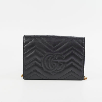 Gucci Marmont Wallet on Chain WOC Black