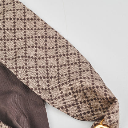Gucci GG Gold Buckle Scarf Twilly
