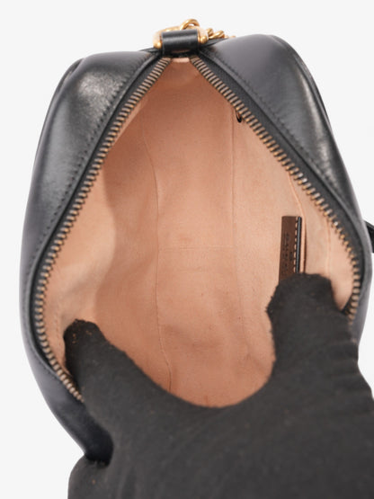 Gucci GG Marmont Black Matelasse Leather Mini