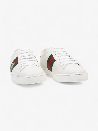 Gucci New Ace Low Bee White  / Green / Red Leather EU 37 UK 4