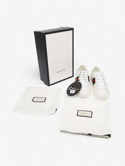Gucci New Ace Low Bee White  / Green / Red Leather EU 37 UK 4
