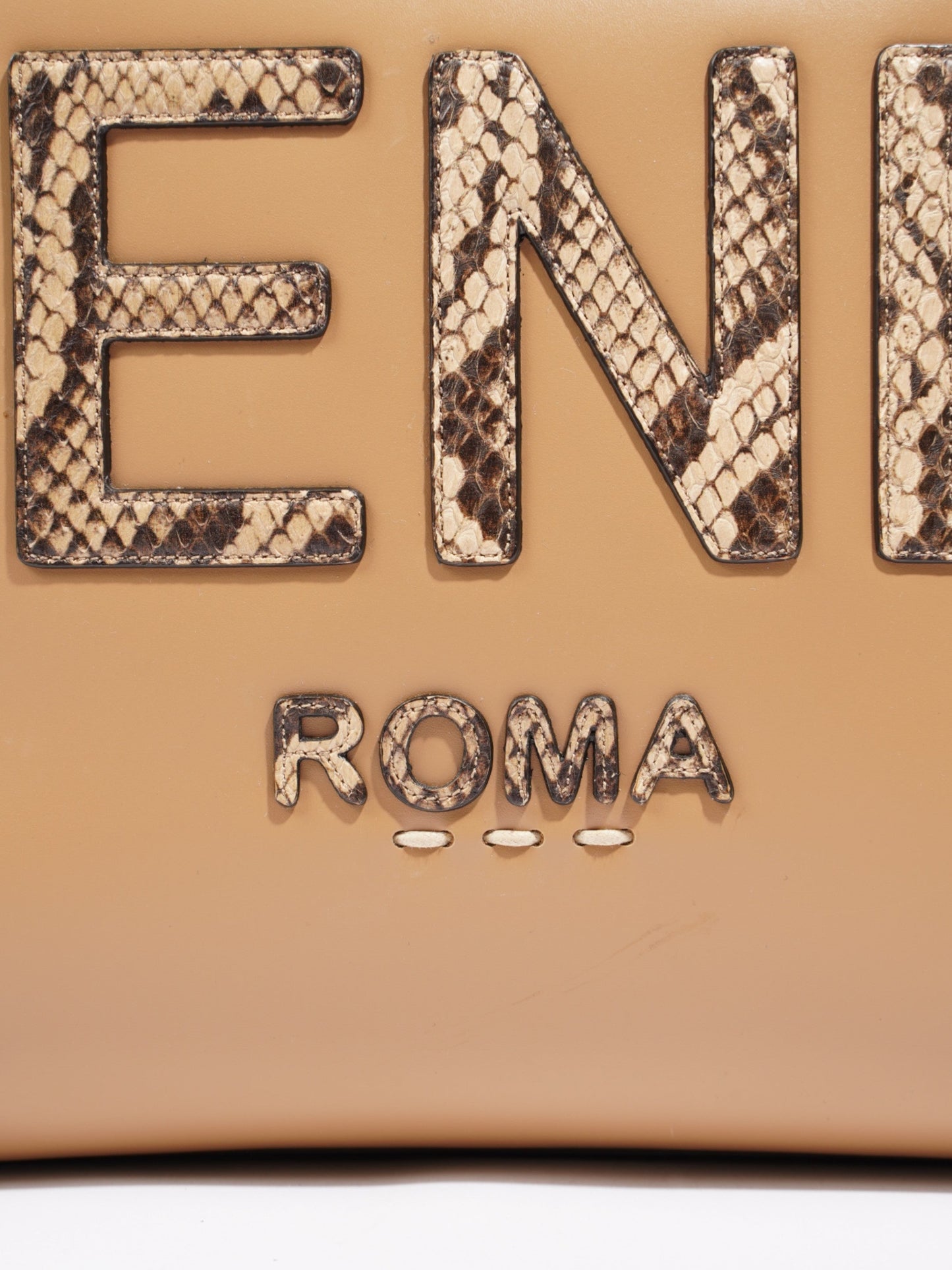 Fendi Sunshine  Brown Leather Medium