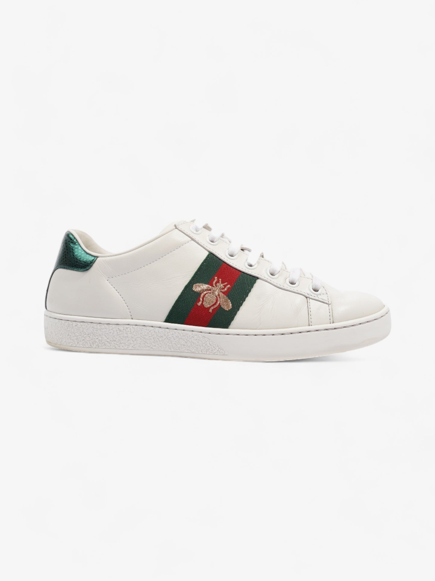 Gucci Ace Embroidered Bee White / Green / Red Leather EU 35.5 UK 2.5