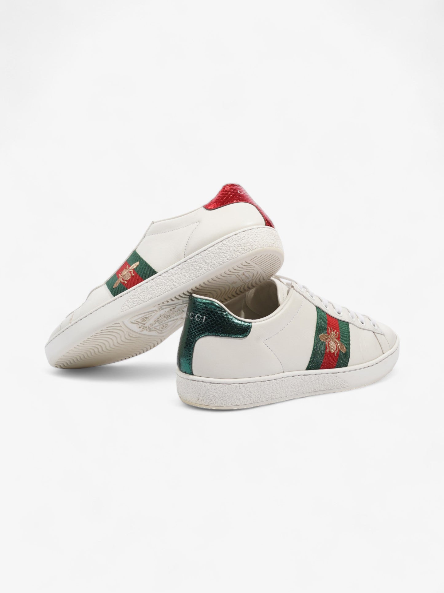 Gucci Ace Embroidered Bee White / Green / Red Leather EU 35.5 UK 2.5