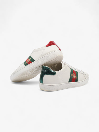 Gucci Ace Embroidered Bee White / Green / Red Leather EU 35.5 UK 2.5