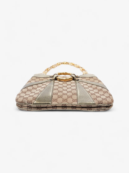 Gucci x Tom Ford Bamboo Chain Shoulder Bag GG Supreme / Metallic Canvas