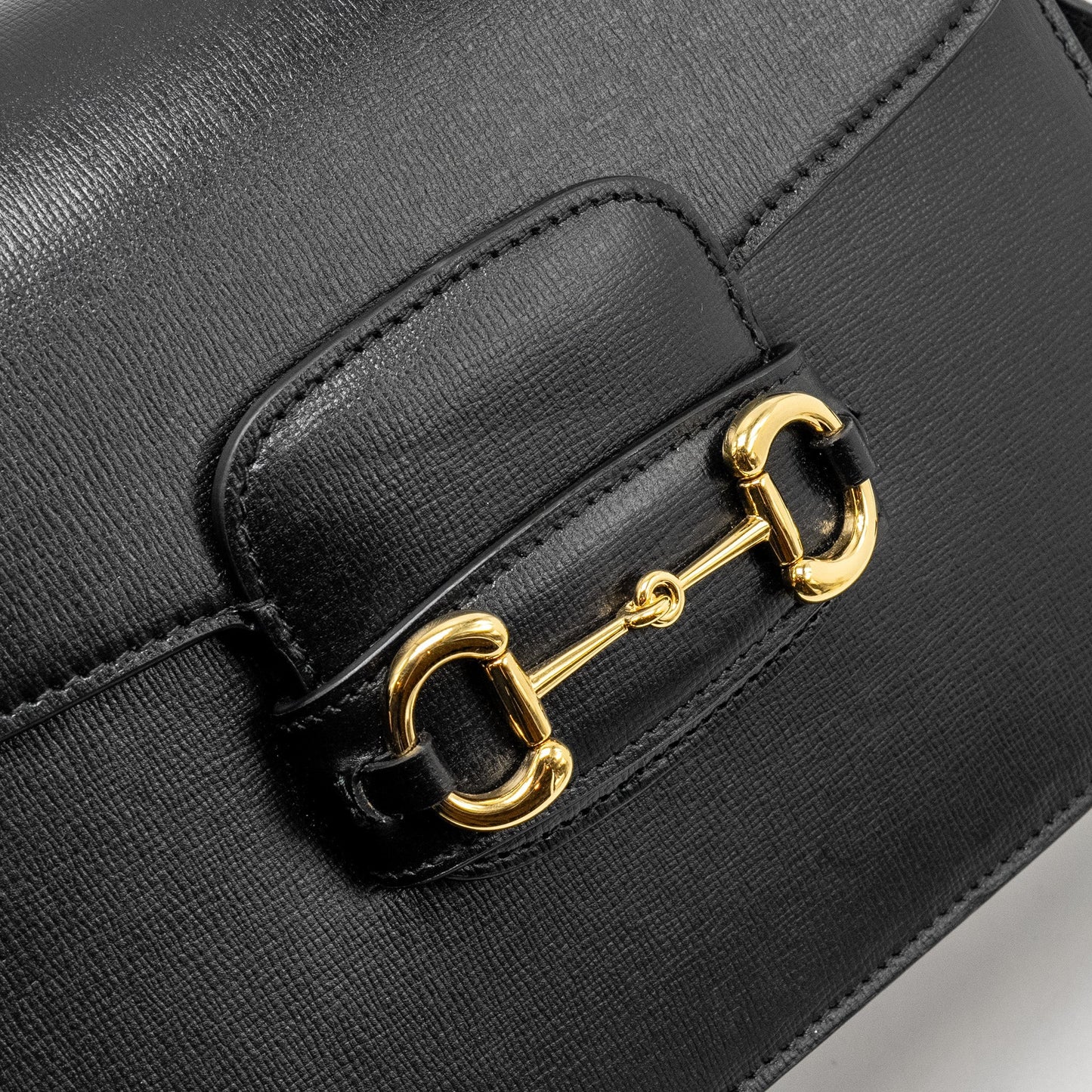 Gucci Horsebit 1955 shoulder bag calfskin black