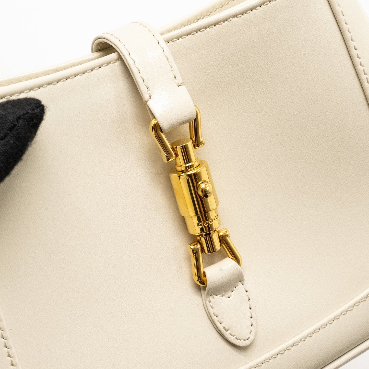 Gucci Jackie 1961 Mini Shoulder Bag Calfskin WHITE