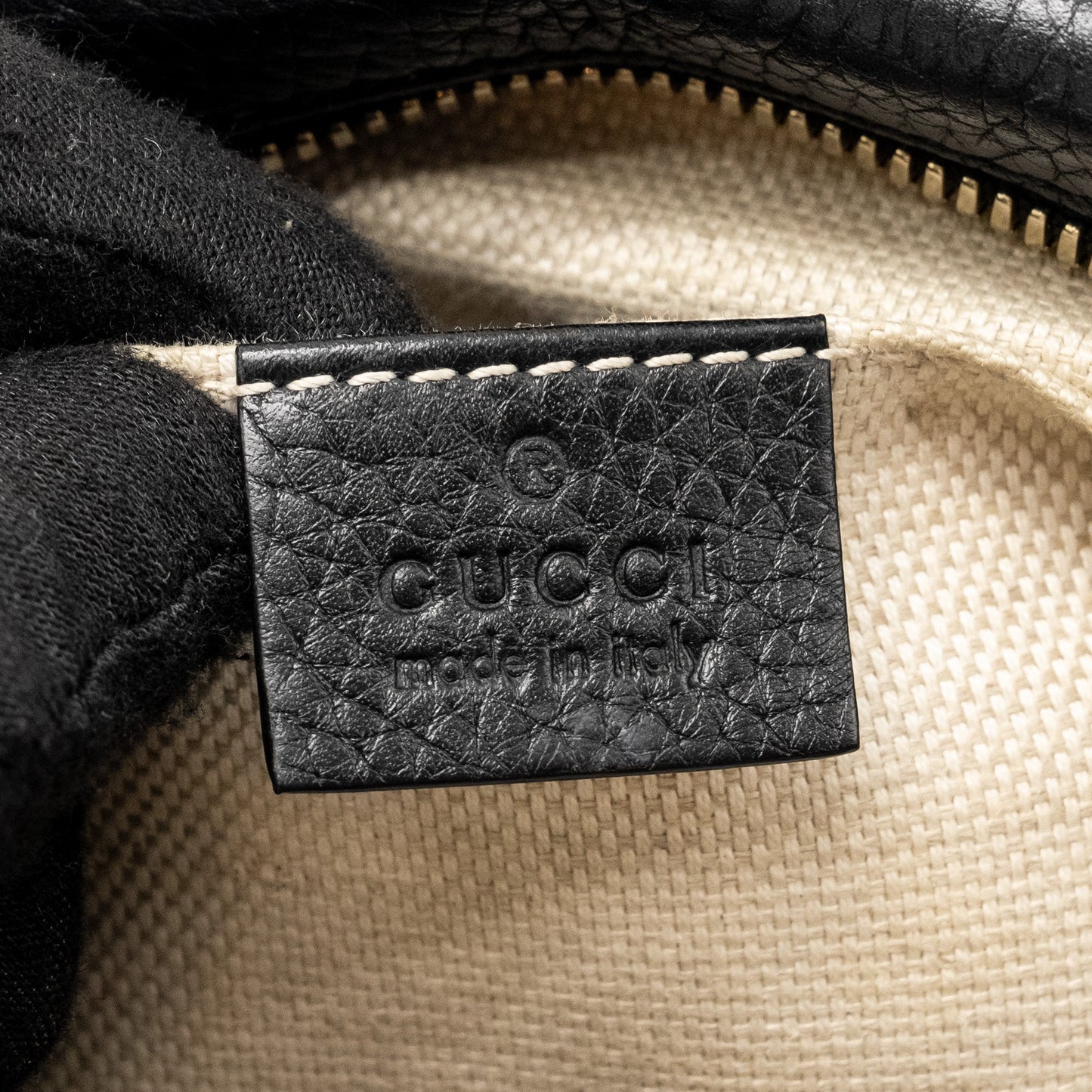 Gucci Soho Disco camera Crossbody Bag Calfskin Black L