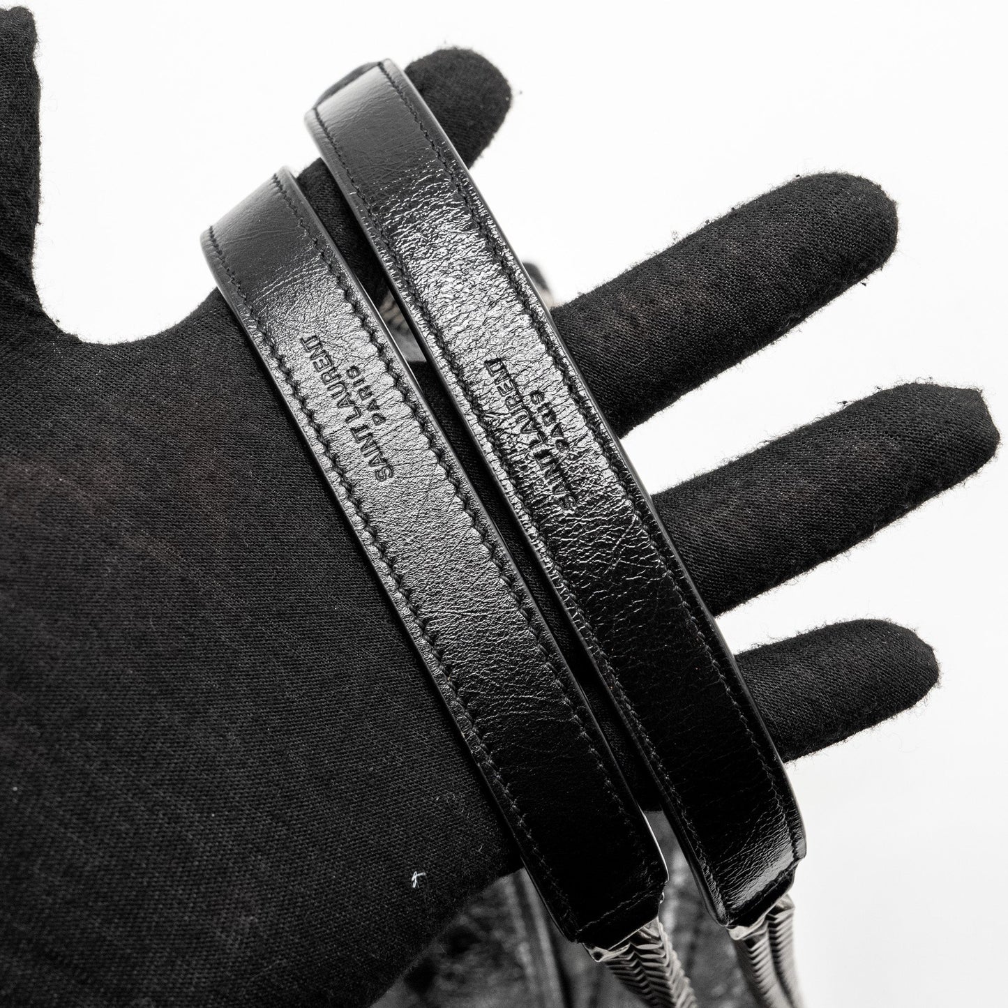 Saint Laurent Medium Niki Calfskin Black Ruthenium Hardware