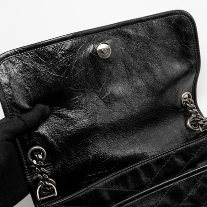 Saint Laurent Medium Niki Calfskin Black Ruthenium Hardware