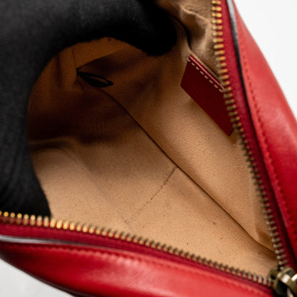 Gucci GG Marmont Matelasse Camera Bag Red Leather Red