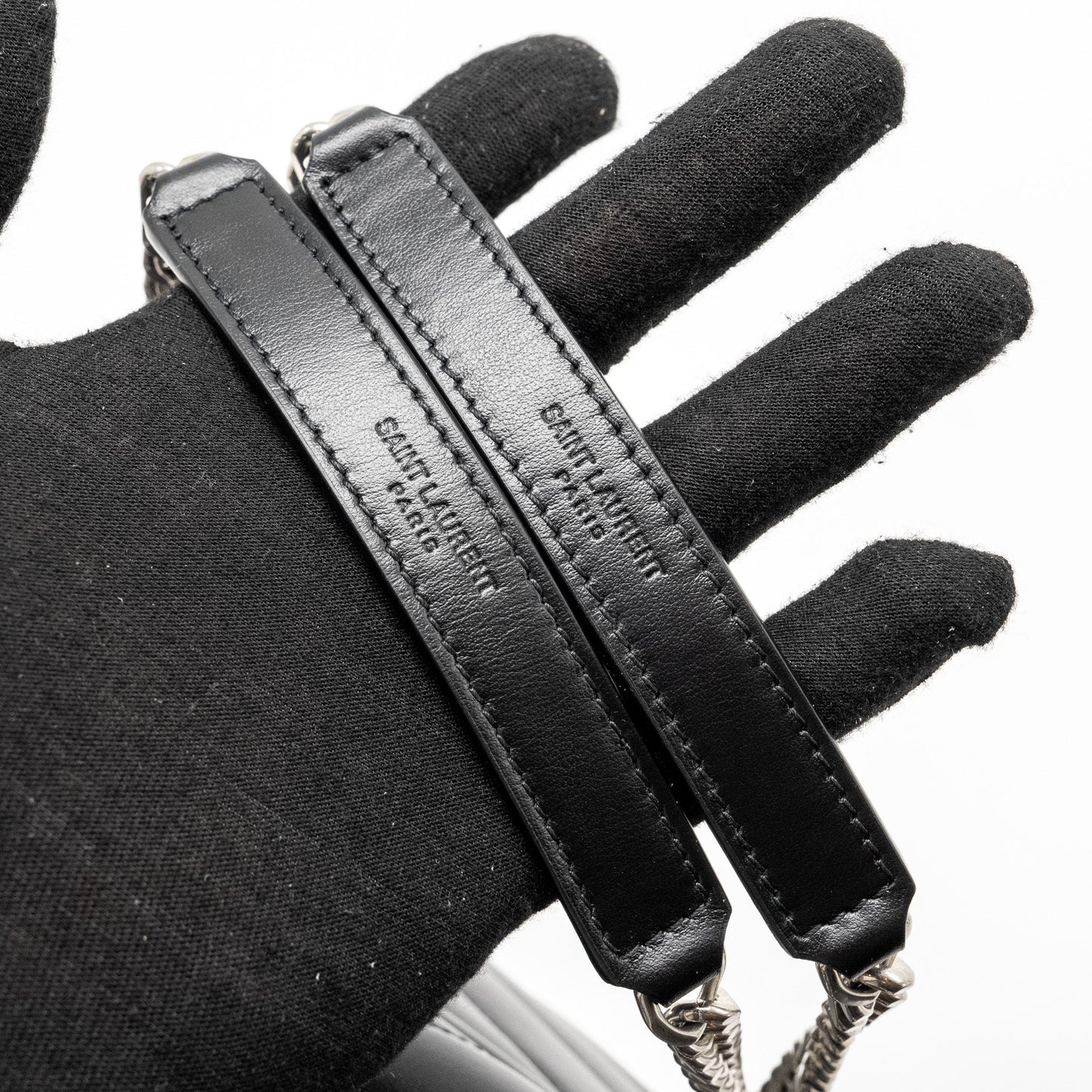 Saint Laurent Medium LouLou Shoulder Bag Calfskin Black SHW