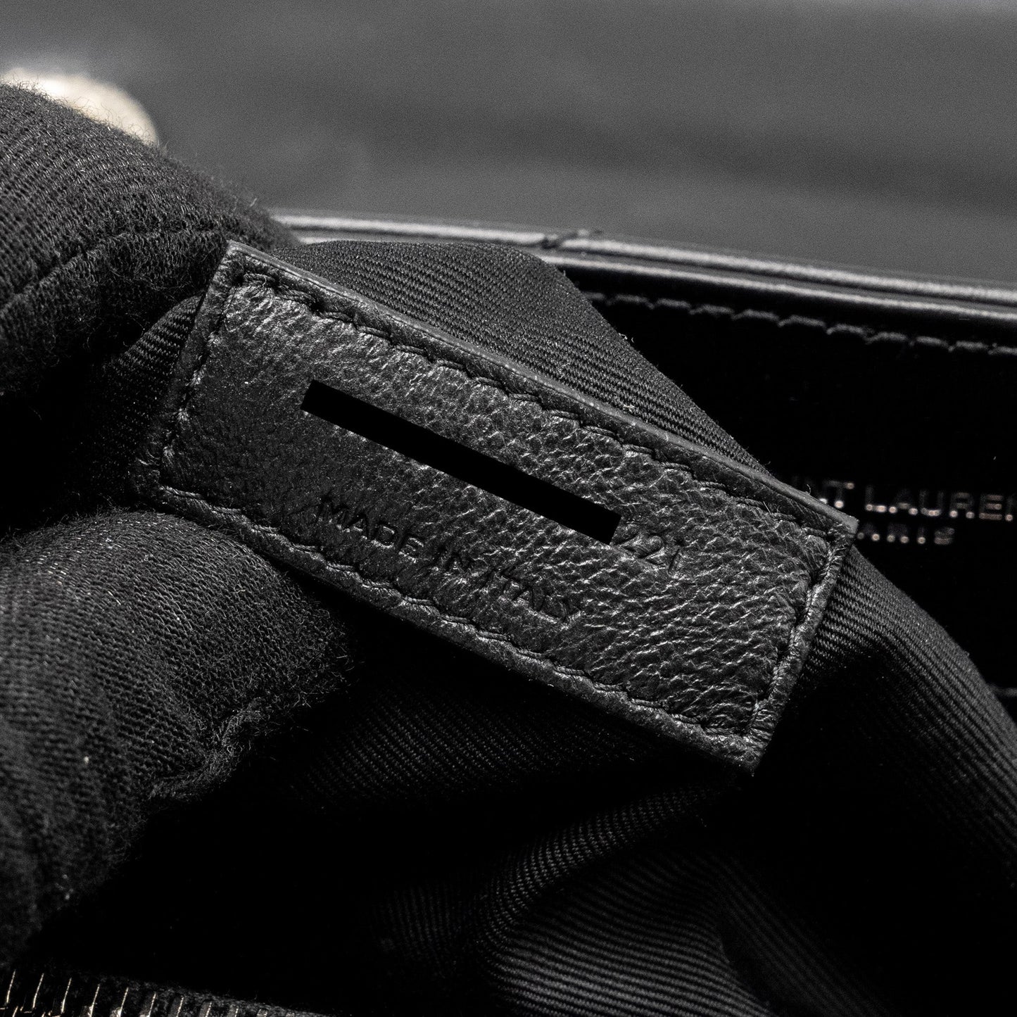 Saint Laurent Medium LouLou Shoulder Bag Calfskin Black SHW