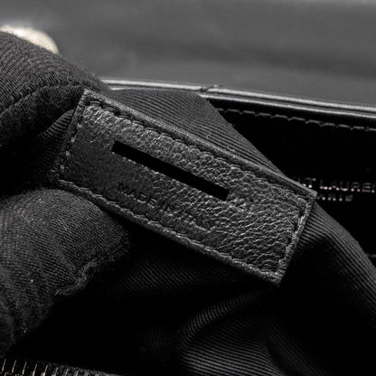 Saint Laurent Medium LouLou Shoulder Bag Calfskin Black SHW