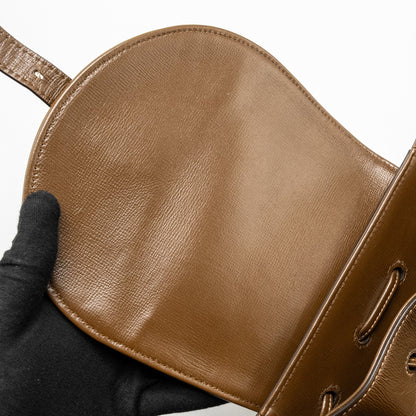 Gucci 1955 Horsebit backpack GG supreme canvas / calfskin brown