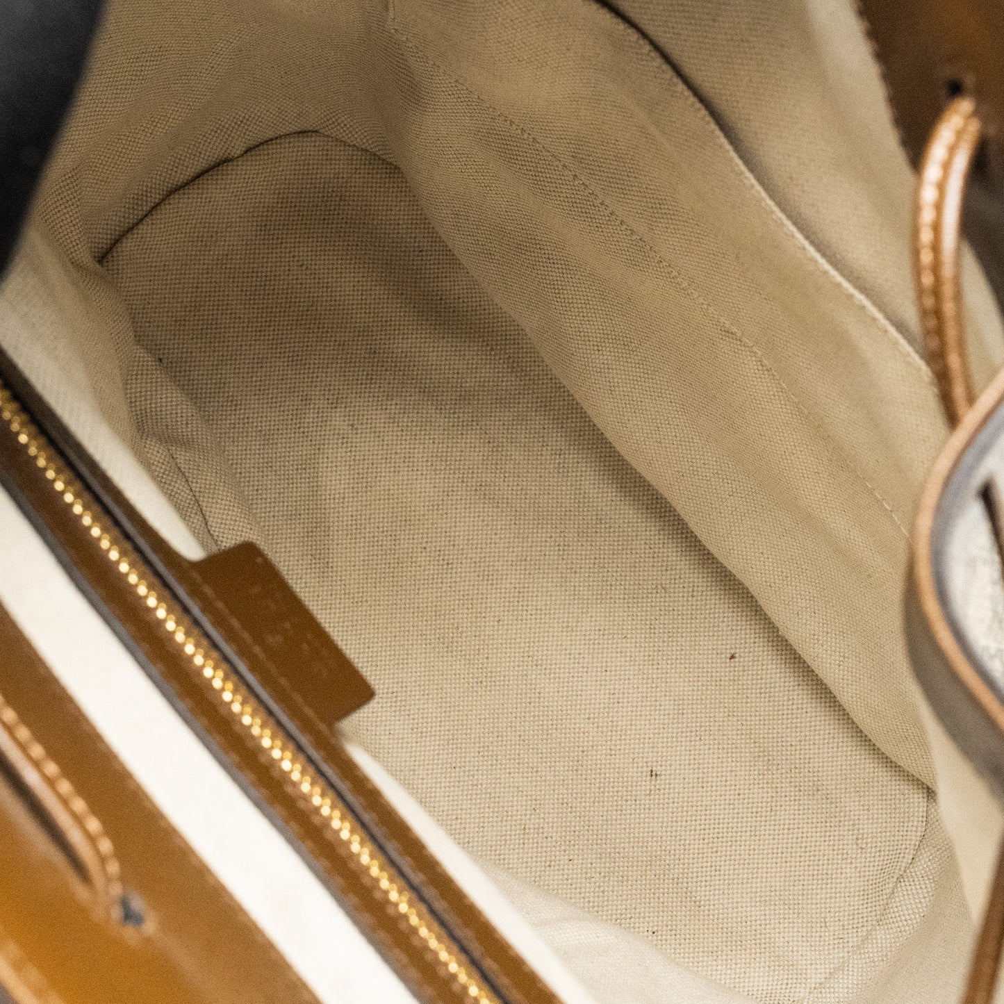 Gucci 1955 Horsebit backpack GG supreme canvas / calfskin brown