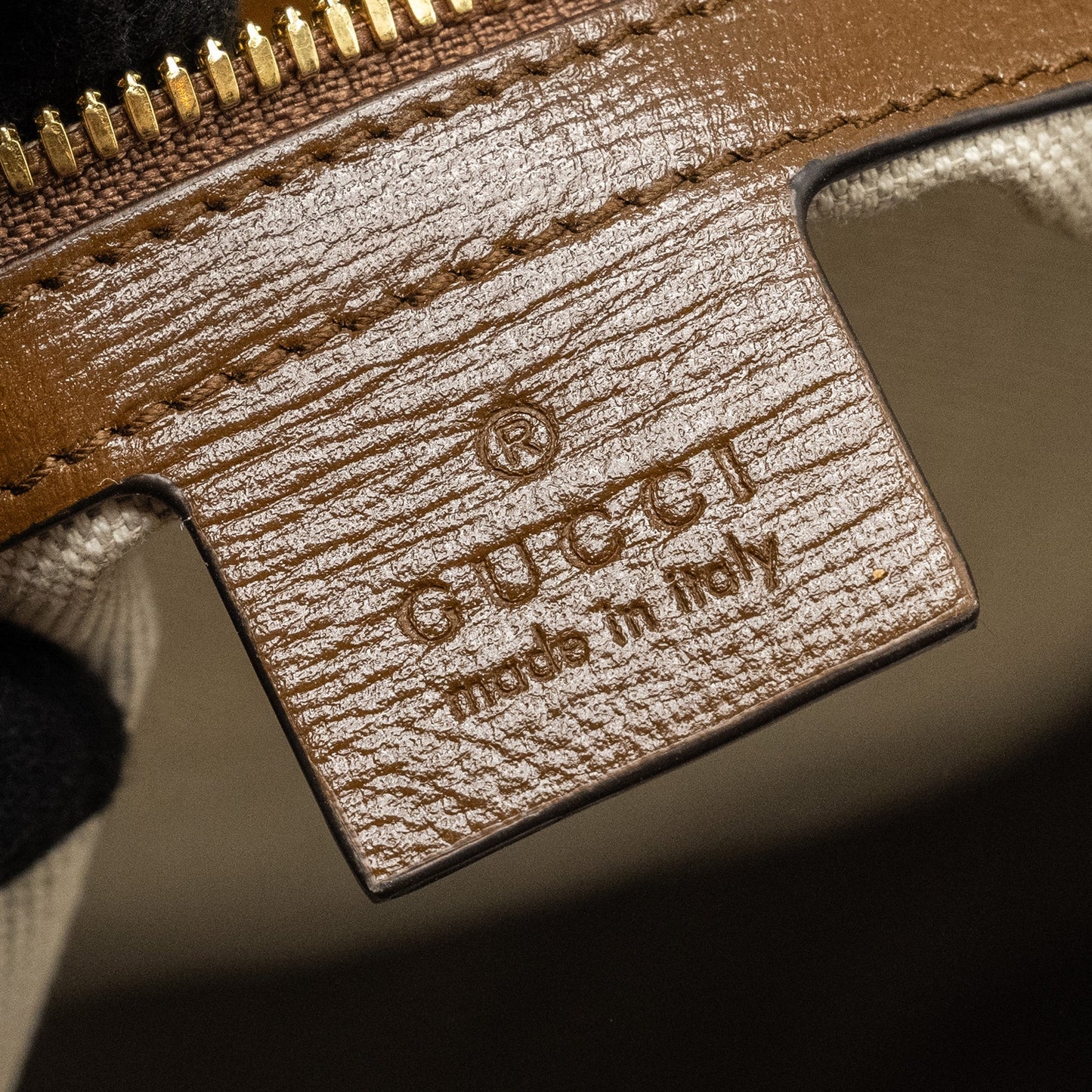 Gucci 1955 Horsebit backpack GG supreme canvas / calfskin brown