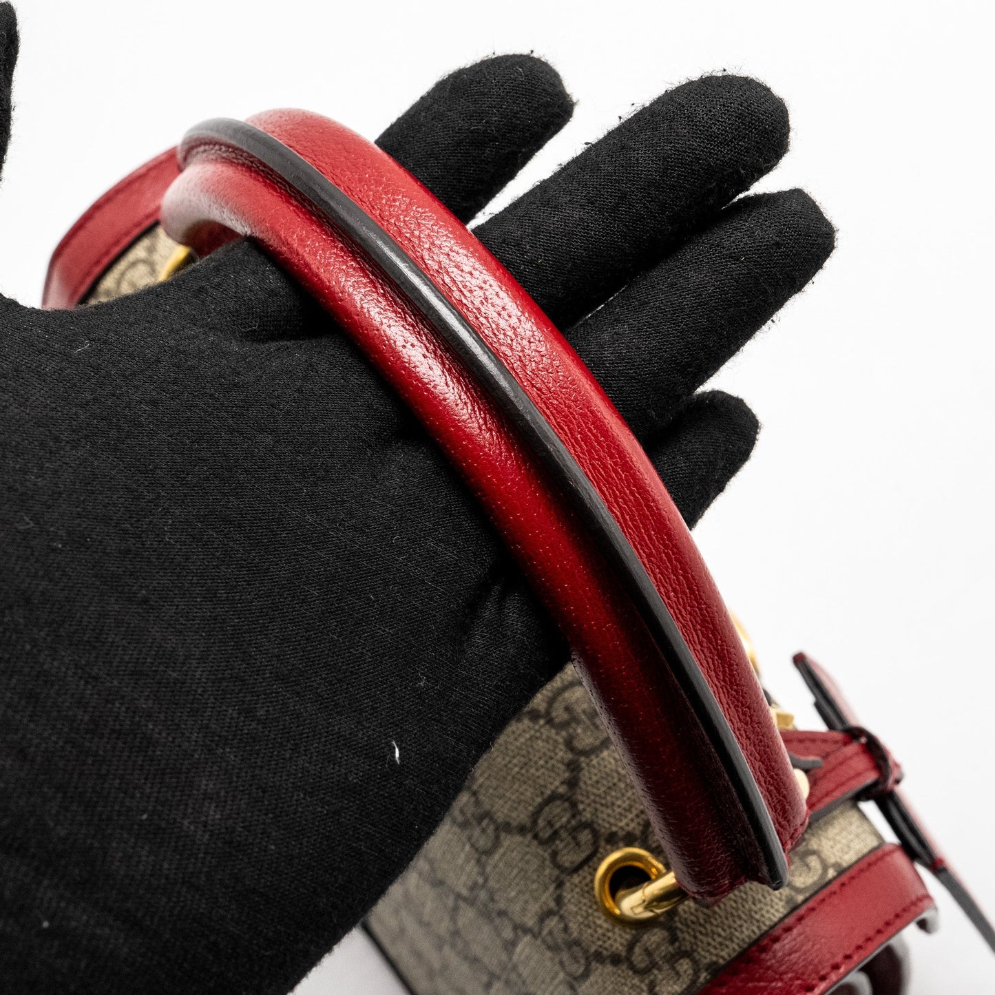 Gucci Queen Margaret Top Handle Bag GG Supreme Canvas Red/ Multicolour