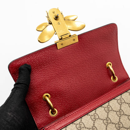 Gucci Queen Margaret Top Handle Bag GG Supreme Canvas Red/ Multicolour