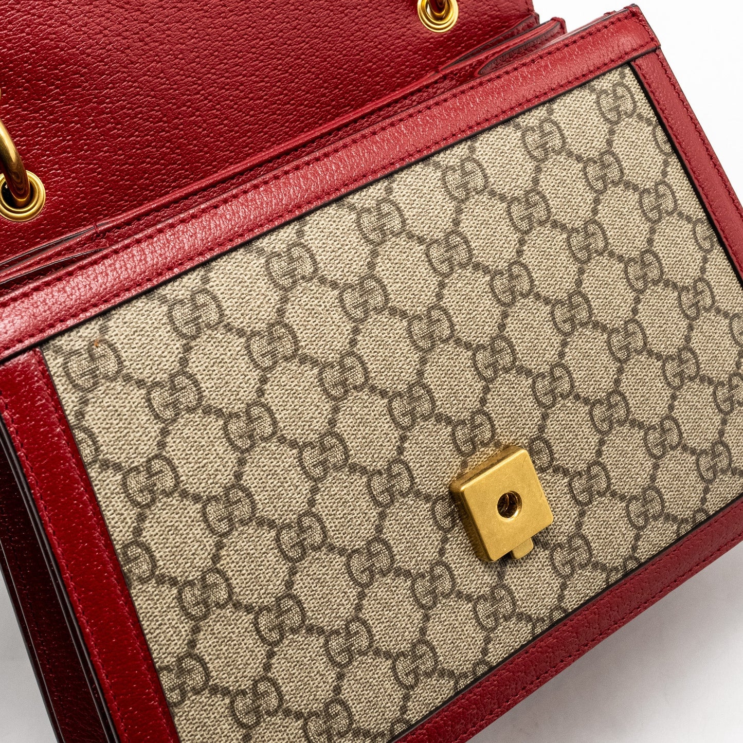 Gucci Queen Margaret Top Handle Bag GG Supreme Canvas Red/ Multicolour