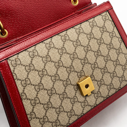 Gucci Queen Margaret Top Handle Bag GG Supreme Canvas Red/ Multicolour