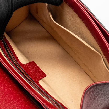 Gucci Queen Margaret Top Handle Bag GG Supreme Canvas Red/ Multicolour