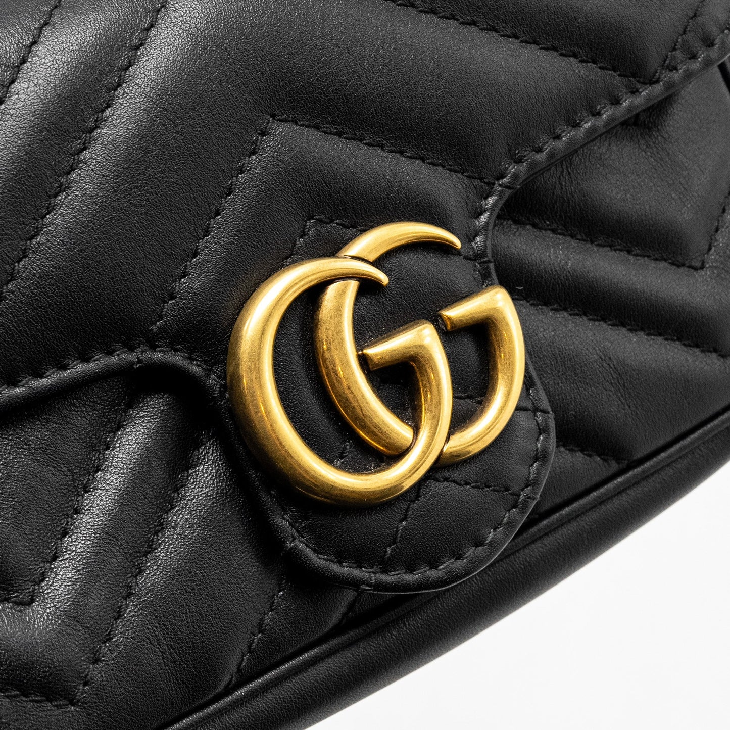 Gucci Super Mini Marmont calfskin black