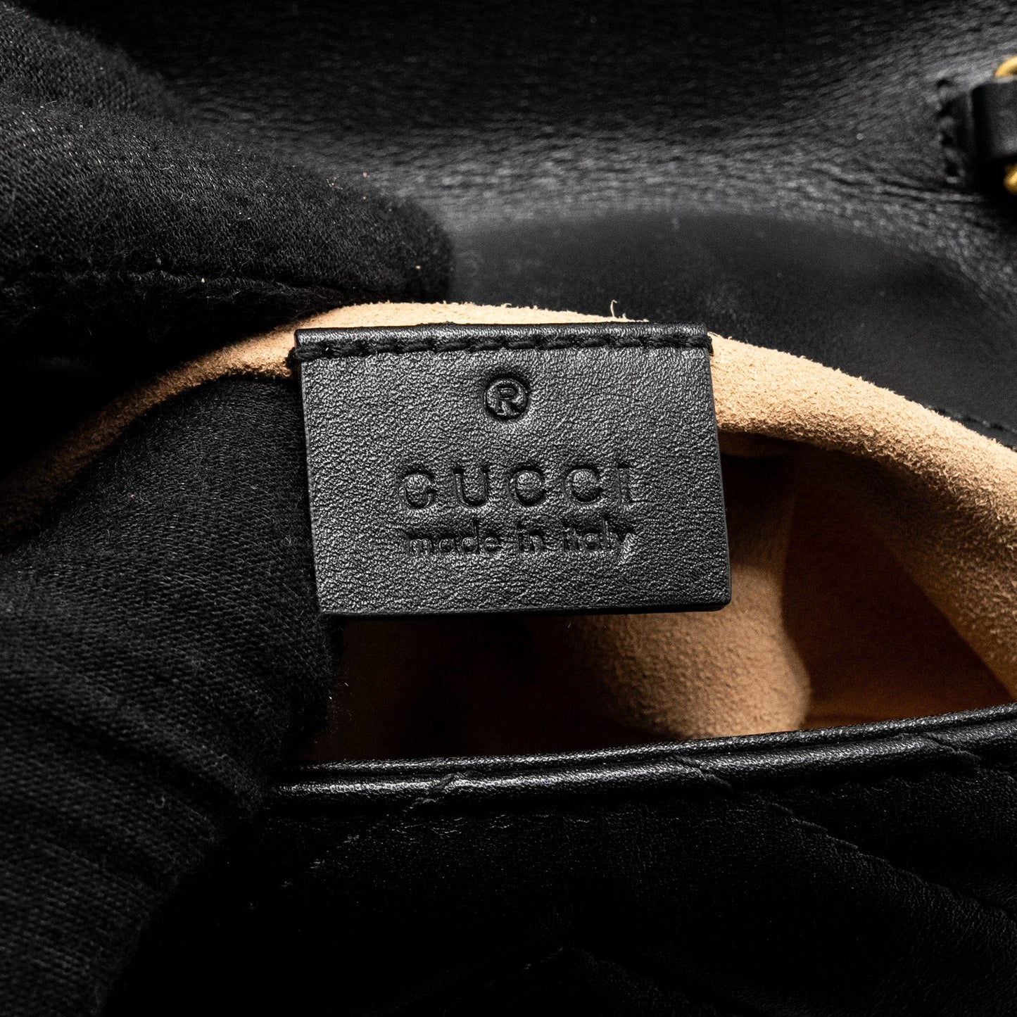 Gucci Super Mini Marmont calfskin black