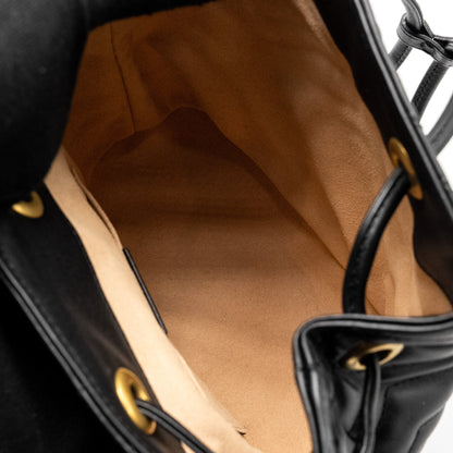 Gucci GG Marmont Backpack Calfskin Black