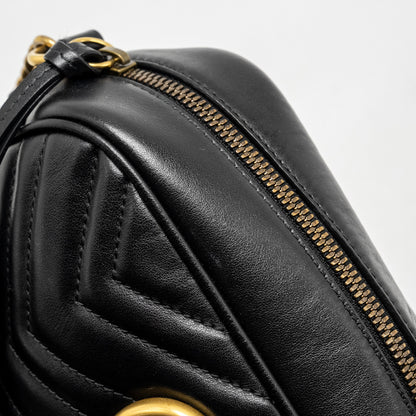 Gucci Marmont Camera Bag Calfskin Black