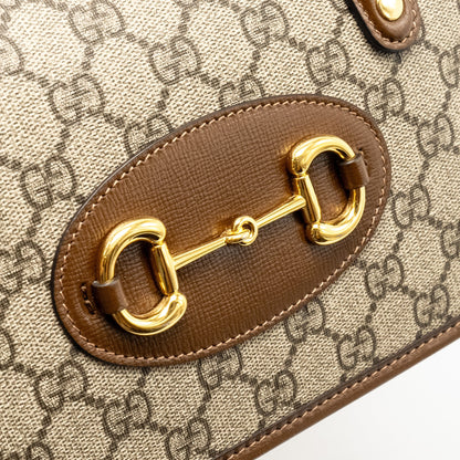 Gucci Top Handle Horsebit 1955 Bag GG Supreme Canvas