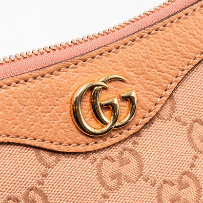 Gucci Small Ophidia Hobo Bag GG Supreme Canvas Pink L