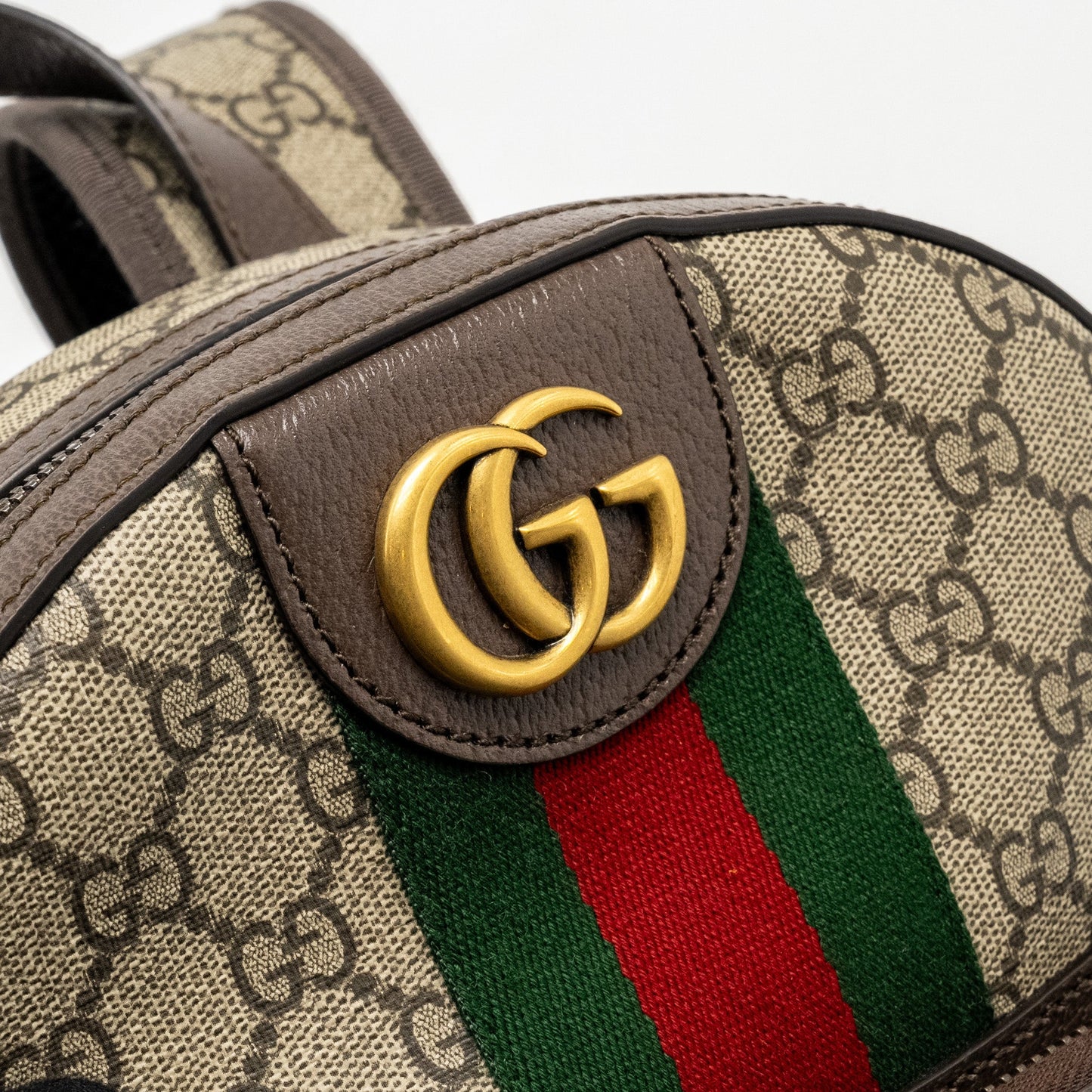 Gucci Small GG Ophidia Backpack GG Supreme Canvas/ Calfskin
