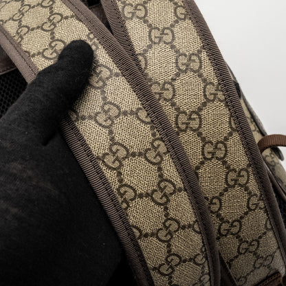 Gucci Small GG Ophidia Backpack GG Supreme Canvas/ Calfskin