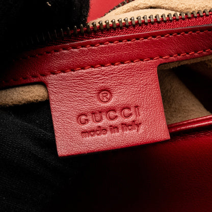 Gucci Small GG Marmont Bag Calfskin Red Brushed