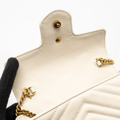 Gucci GG Marmont Super Mini Calfskin White