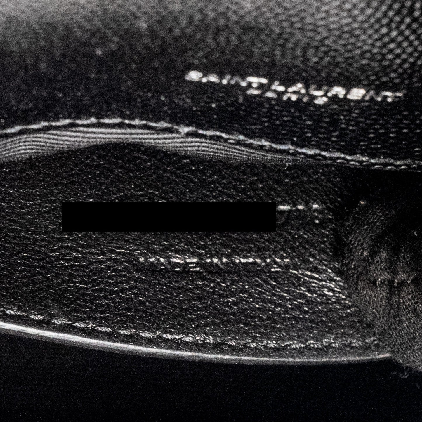 Saint Laurent/YSL Medium Envelope Chain Bag Grained Calfskin Mix Matelasse Black SHW