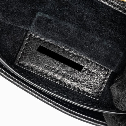 Saint Laurent/YSL LE 57 Quilted Hobo Shoulder Bag Lambskin Black Multicolour Hardware