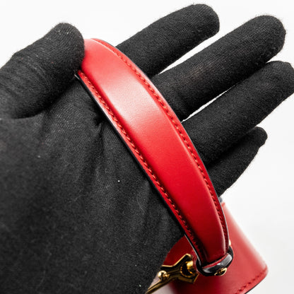 Gucci Top Handle Mini Sylvie calfskin red