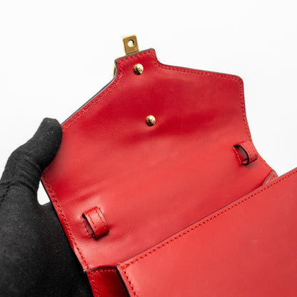 Gucci Top Handle Mini Sylvie calfskin red