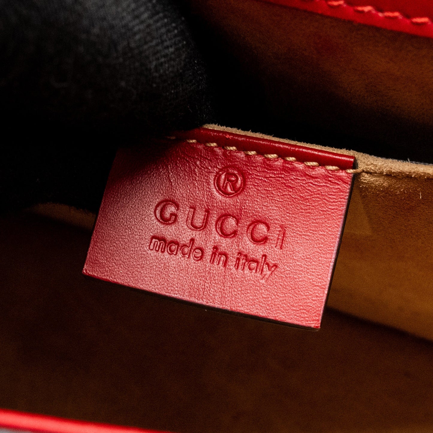 Gucci Top Handle Mini Sylvie calfskin red