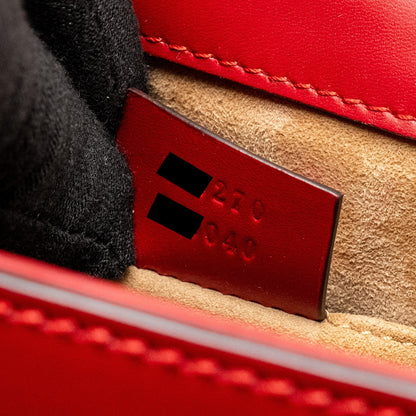 Gucci Top Handle Mini Sylvie calfskin red