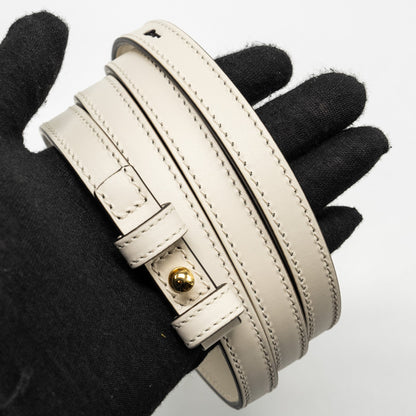 Gucci Mini Sylvie Top Handle Bag Calfskin White