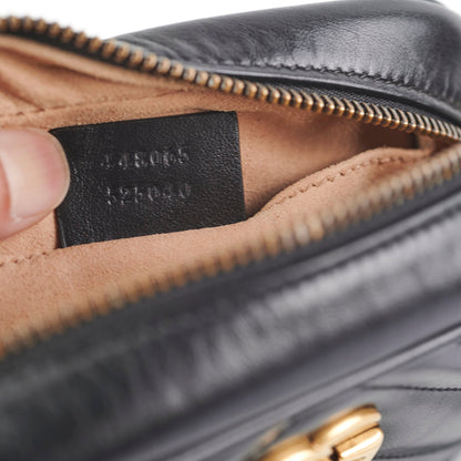 Gucci Mini Marmont Camera Bag Black